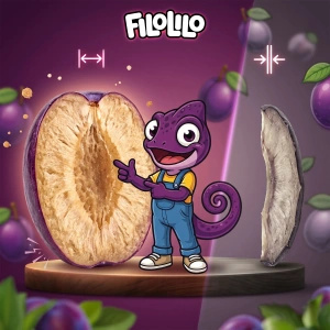 FiloLilo – Gefriergetrocknete Pflaumen (Hälften) 20 g