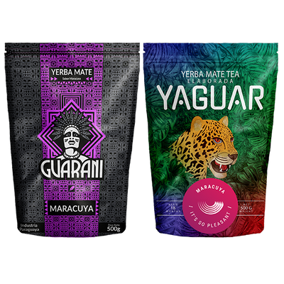Yerba Mate Guarani Yaguar Maracuya 2x500g 1kg