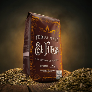 Mate Tee Set: El Fuego Elaborada 1kg + Kalebasse + Bombilla