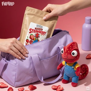 FiloLilo – Gefriergetrocknete Erdbeerscheiben 100 g