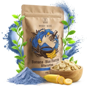 Mary Rose – Blue Matcha Alternative – Banane (Pulver) 50 g