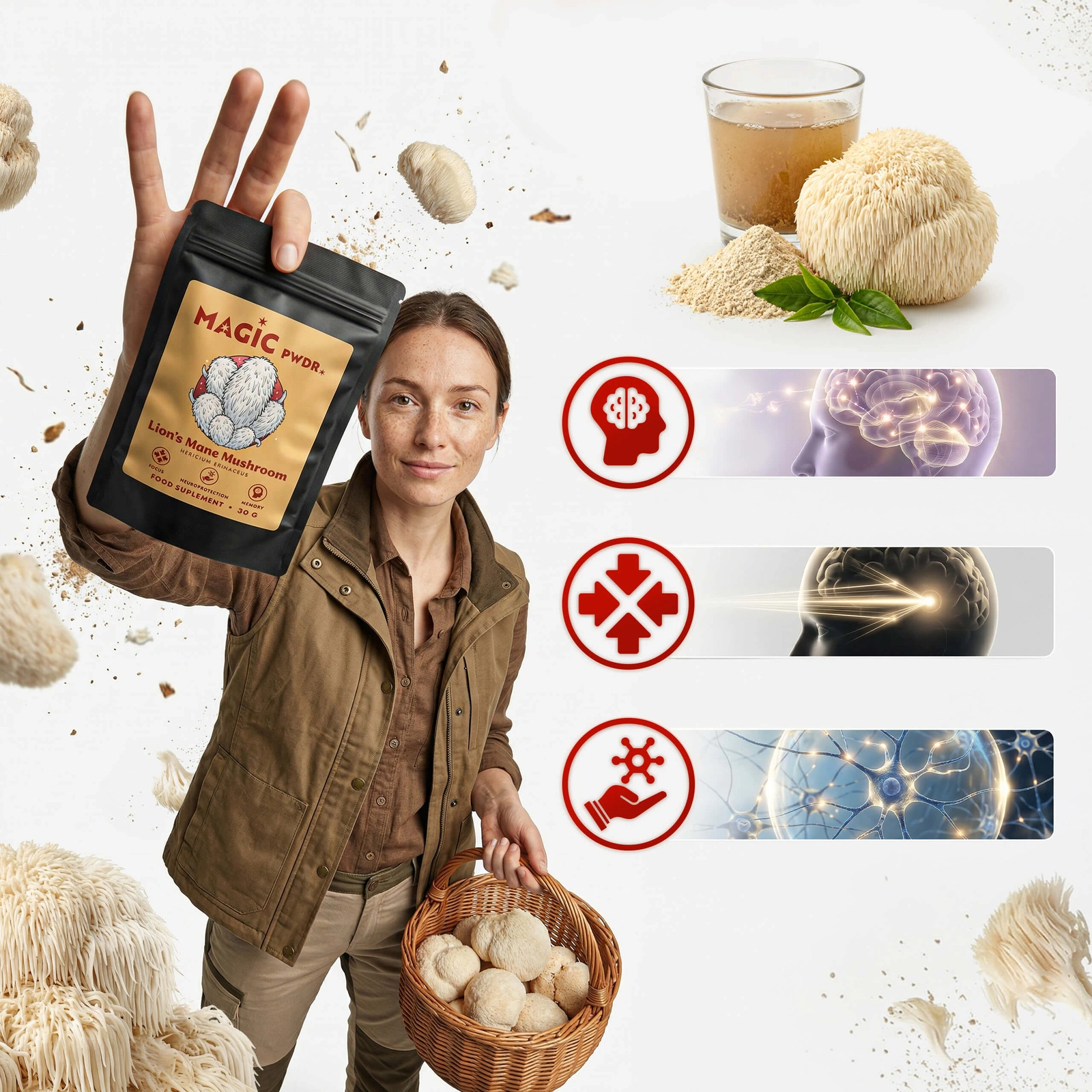 Magic Pwdr Lion's Mane