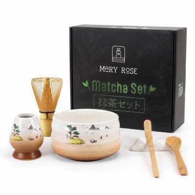 Geschenkset: Zubehör zur Zubereitung von Matcha-Tee