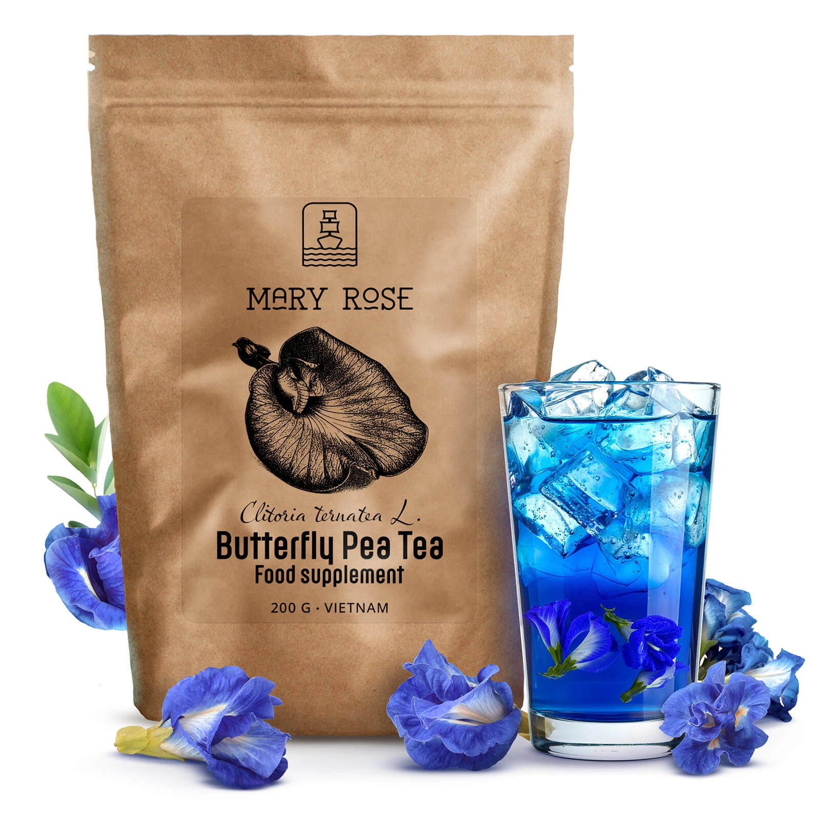 Szczegóły herbaty Mary Rose Butterfly Pea Tea