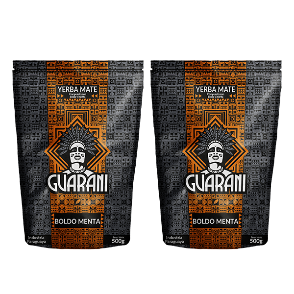 Yerba Mate Guarani Boldo Menta 2 x 500g