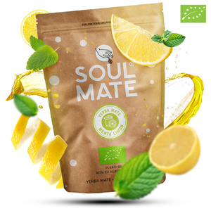 Mate Tee Set Soul Mate Organica Menta Limon 500g 0,5kg Kalebasse + Bombilla