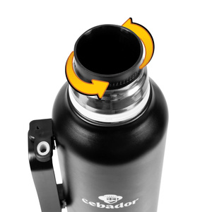 YerbaGo – Thermos mit Kalebasse und Bombilla 1,3 L – schwarz