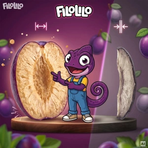 FiloLilo – Gefriergetrocknete Pflaumen (Hälften) 20 g