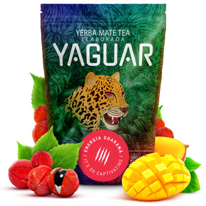 Mate Tee Set Yaguar 500g 0,5kg Yerbomos XL + Kalebasse + Bombilla