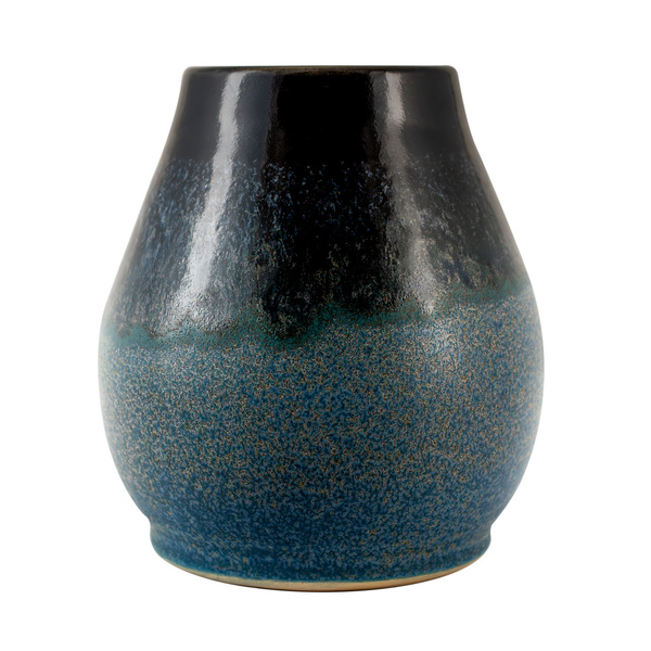 Keramische Mate Becher Niebla (schwarz-blau) 300 ml – Crater-Serie