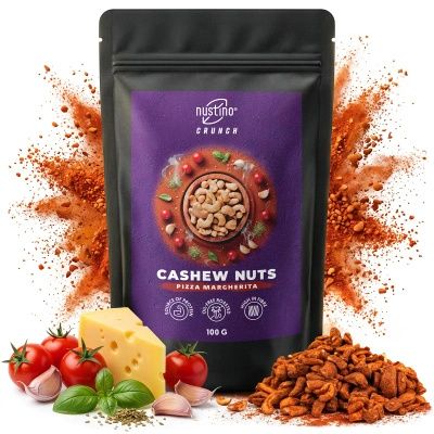 Nustino Crunch – Geröstete Cashewkerne – Pizza Margherita 100 g