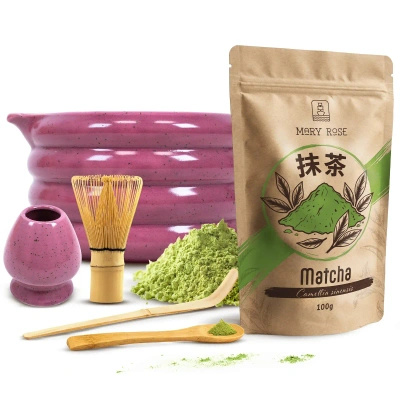 Matcha-Tee-Aufbrühset: Matcha 100g + Zubehör