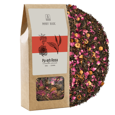 Mary Rose - Tee Pu-erh Rosa - 50 g