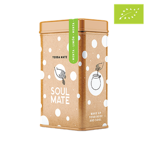 Yerbera – Metalldose + Soul Mate Orgánica Menta Limon 0,5 kg