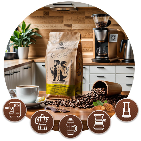 Coffee Broastery Set: Brazil Cerrado Kaffee + Becher