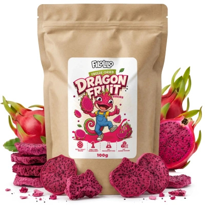 FiloLilo – Gefriergetrocknete Drachenfrucht (Scheiben) 100 g