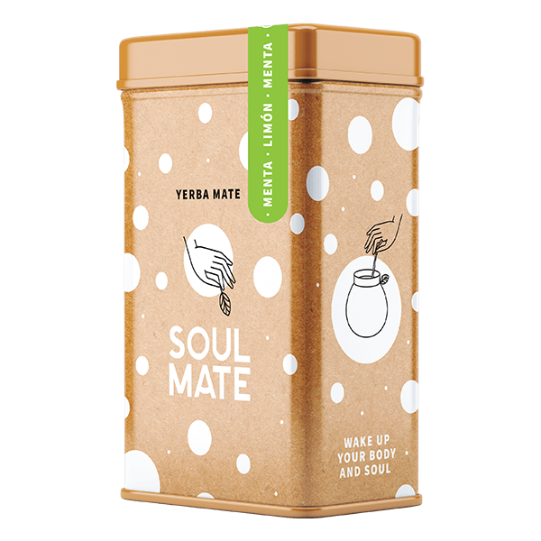 Yerbera – Metalldose + Soul Mate Orgánica Menta Limon 0,5 kg