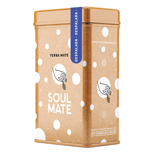 Yerbera – Metalldose + Soul Mate Orgánica Despalada 0,5 kg