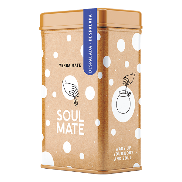 Yerbera – Metalldose + Soul Mate Orgánica Despalada 0,5 kg