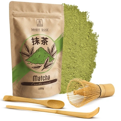 Set Traditioneller Matcha 100g + Chasen + Chashaku