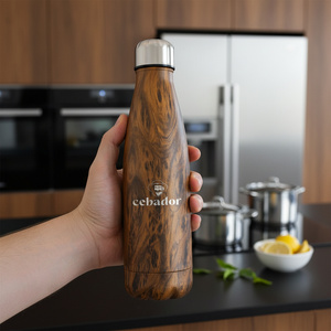 Cebador Thermoflasche 500 ml – Holzfarbe