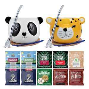 Mate Tee Set FÜR ZWEI Kalebasse Bombilla