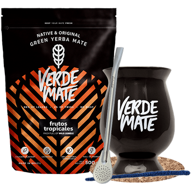 Set Mate Becher Yerba Mate Guarani Elaborada 0,5kg