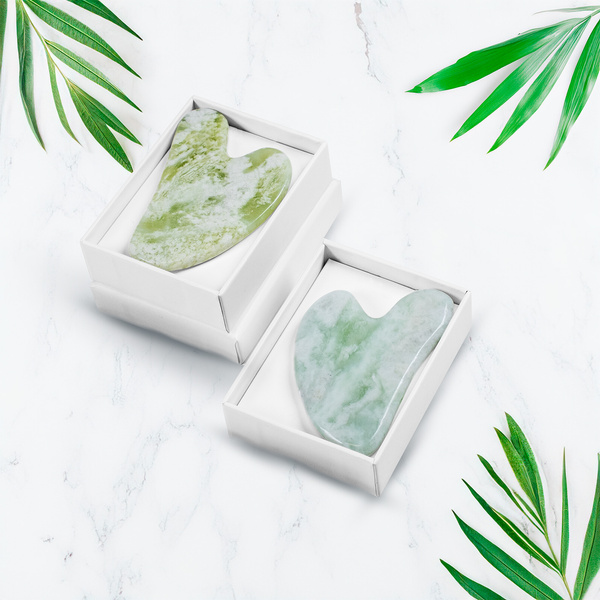 Gua Sha-Massagestein - Jadeit