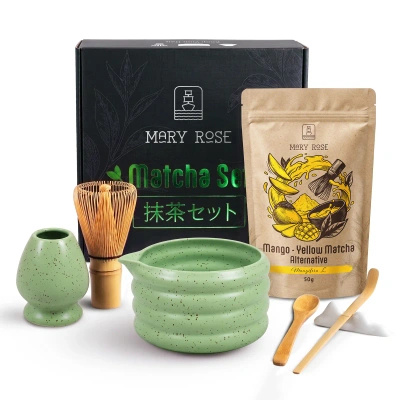 Geschenkset zur Zubereitung von Yellow Matcha