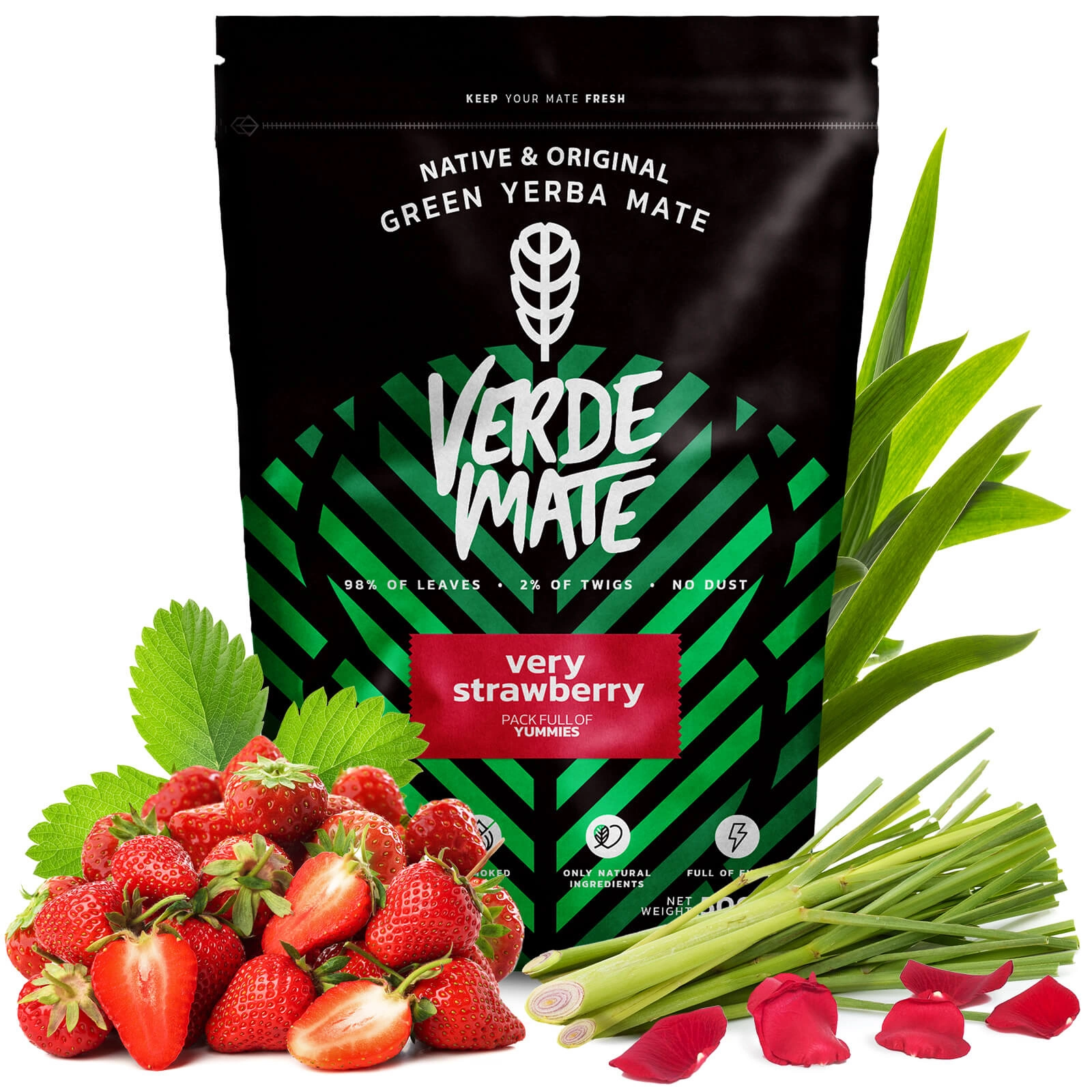Verde Mate Green Very Strawberry - packaging