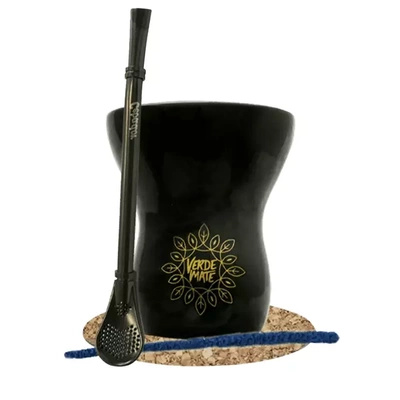 Mate Tee Zubehör Set: Kalebasse + Bombilla