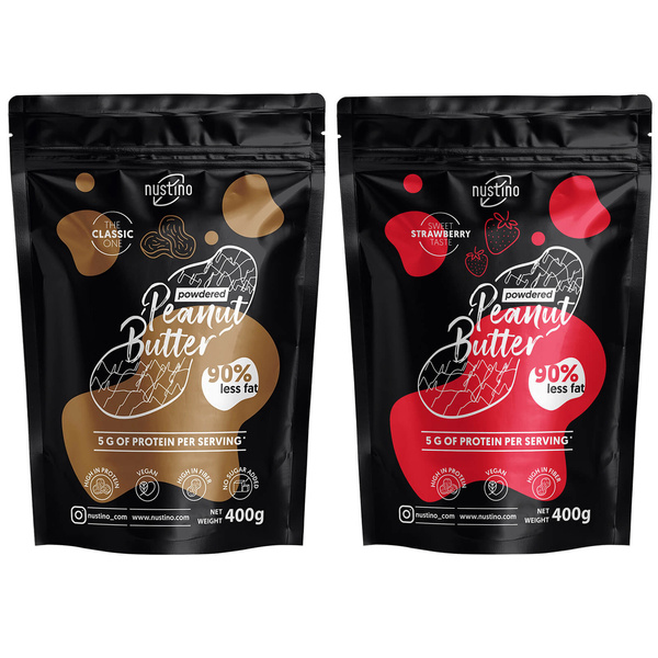 Nustino - Erdnussbutterpulver 2x400g