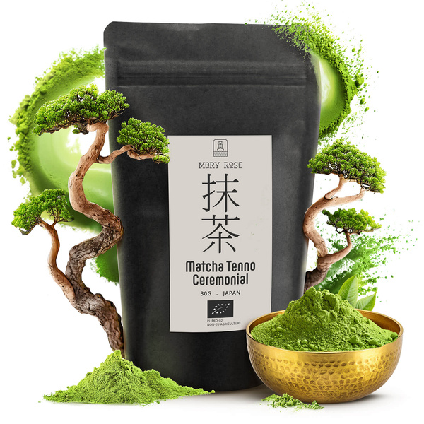 Zeremonielles Set zur Zubereitung von Matcha-Tee: japanischer Bio-Matcha 30g + Zubehör