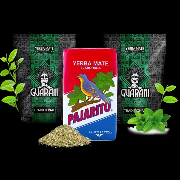 Mate Tee Elaborada Set: 2x Guarani + 1x Pajarito