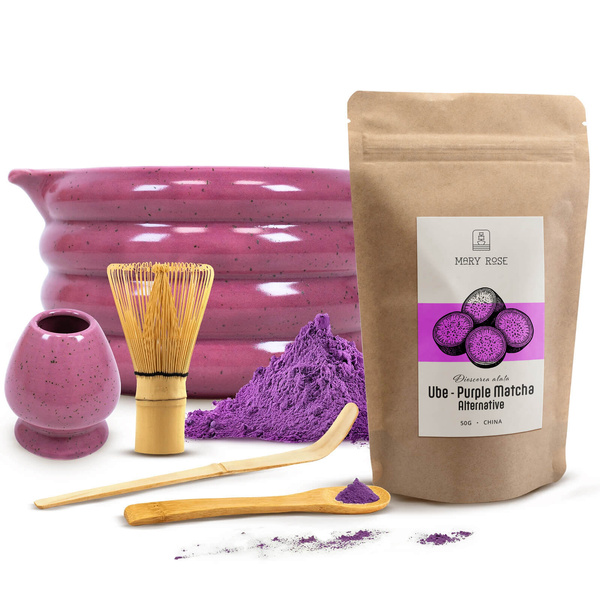 Set zur Zubereitung von Purple Matcha
