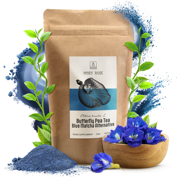 Mary Rose – Blue Matcha Alternative – Butterfly Pea Tea (Pulver) 50 g