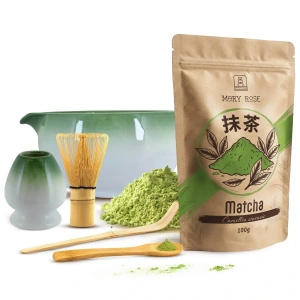 Matcha-Tee-Aufbrühset: Matcha 100g + Zubehör
