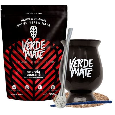 Starter Set Bombilla Mate Becher + Yerba Mate Verde