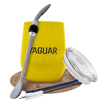 Yerba-Mate-Set TermoLid Kalebasse bombilla Yaguar