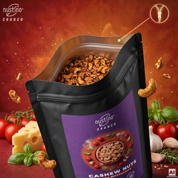 Nustino Crunch – Geröstete Cashewkerne – Pizza Margherita 200 g