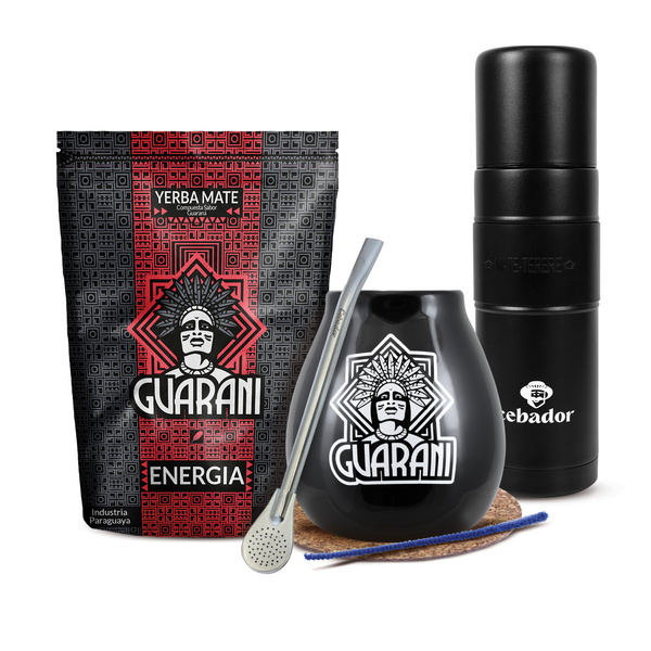 Mate Tee Set Guarani 500g 0,5kg Yerbomos XL + Kalebasse + Bombilla