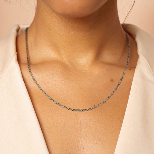 Edelstahlkette – silberfarben