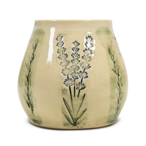 Keramische Mate Becher Flora Green 300 ml – Crater-Serie