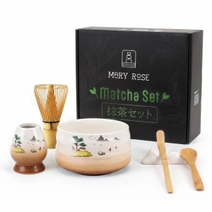 Geschenkset: Zubehör zur Zubereitung von Matcha-Tee