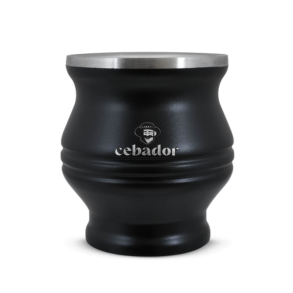 TermoColador – Thermobecher für Mate Tee – 190 ml (schwarz)