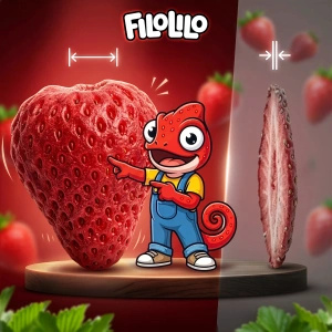FiloLilo – Gefriergetrocknete ganze Erdbeeren 20 g