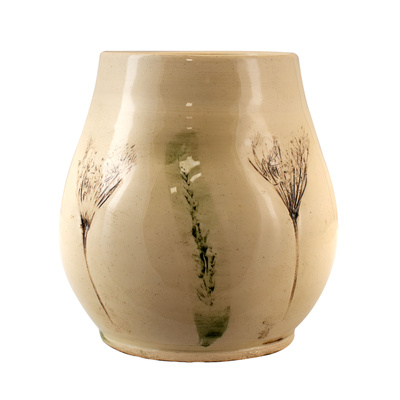 Keramische Mate Becher Flora Brown 300 ml – Crater-Serie