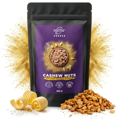 Nustino Crunch – Geröstete Cashewkerne – Golden Salted Butter 200 g