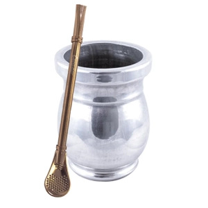 Palo Santo Mate Becher + Bombilla Gringo