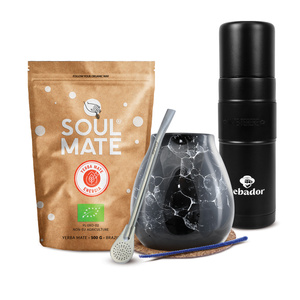 Mate Tee Set Soul Mate 500g 0,5kg Yerbomos XL + Kalebasse + Bombilla